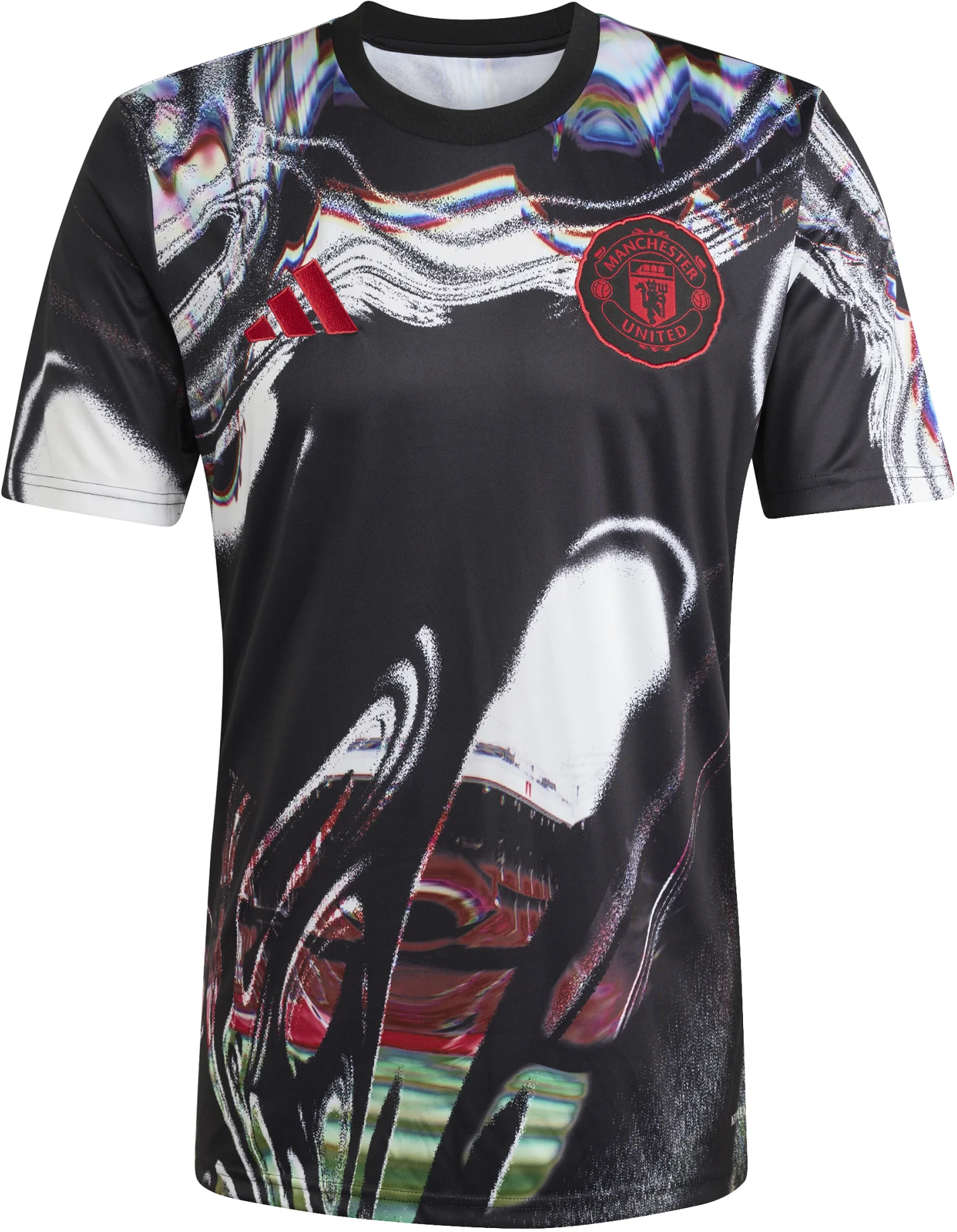 Фланелка adidas Originals Manchester United Prematch 2025/26 T-Shirt Черно | ka6419, 0
