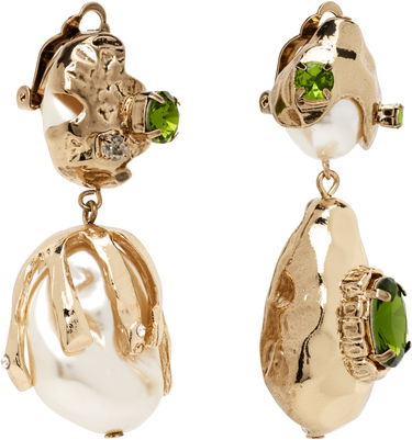 Обеци Max Mara Weekend Max Mara Bairo Gold-Tone & Faux Pearl Earrings Металик | 2525756114600, 2
