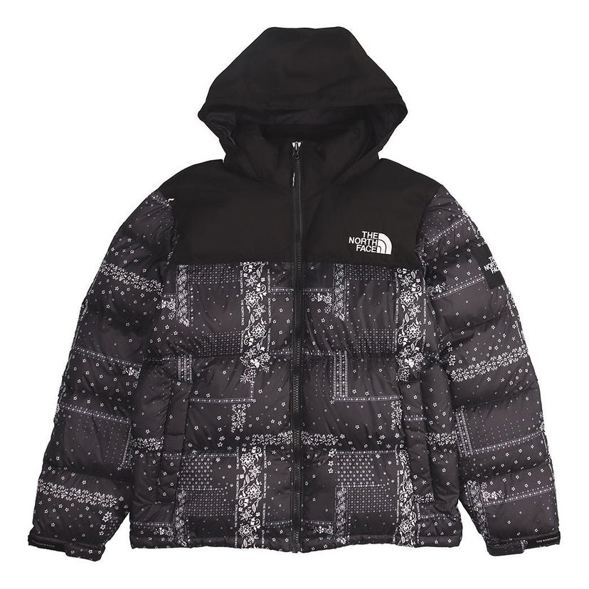 Пухо яке The North Face Label Bandana Nuptse Down Jacket Черно | NJ1DL60J