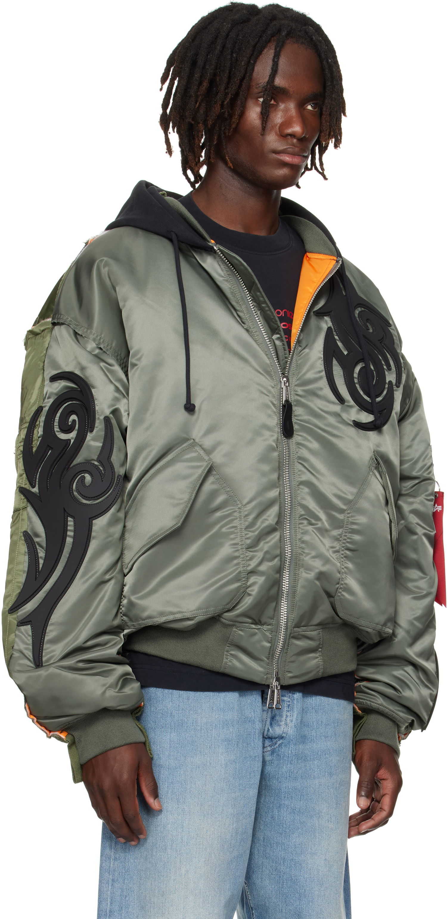 Яке бомбър VETEMENTS VETEMENTS x Alpha Industries Reworked Bomber Jacket Зелено | UH76BO890GG, 1