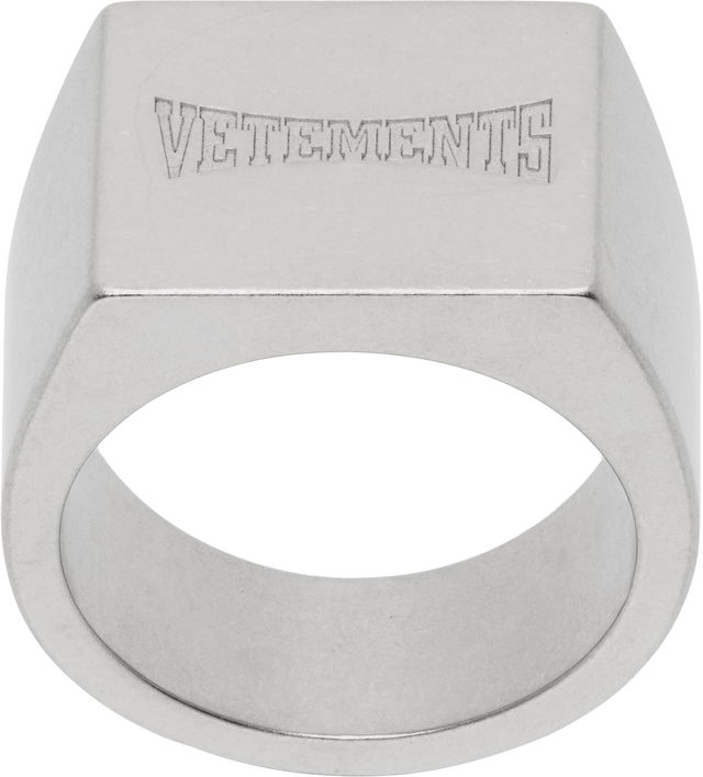 Vetements Boxing Logo Signet Ring