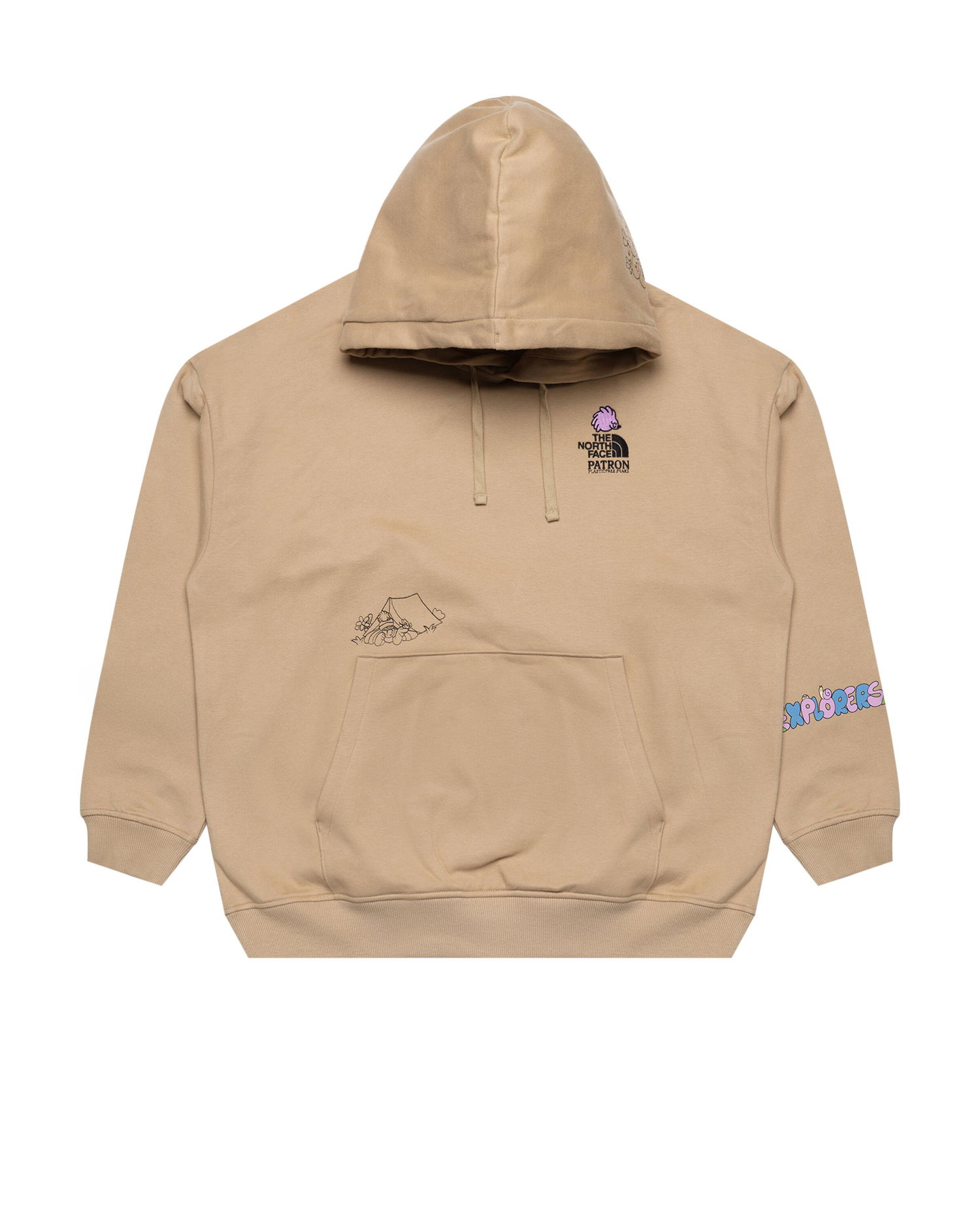 Суитчър The North Face Patron Plasticfree Peaks Oversized Hoodie Бежово | NF0A8C2VLK51, 0
