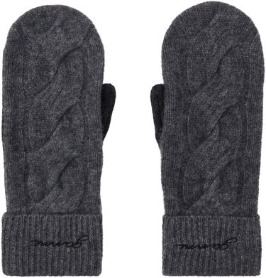 Ръкавици GANNI GANNI Cashmere Blend Knit Mittens Сиво | A6490, 0
