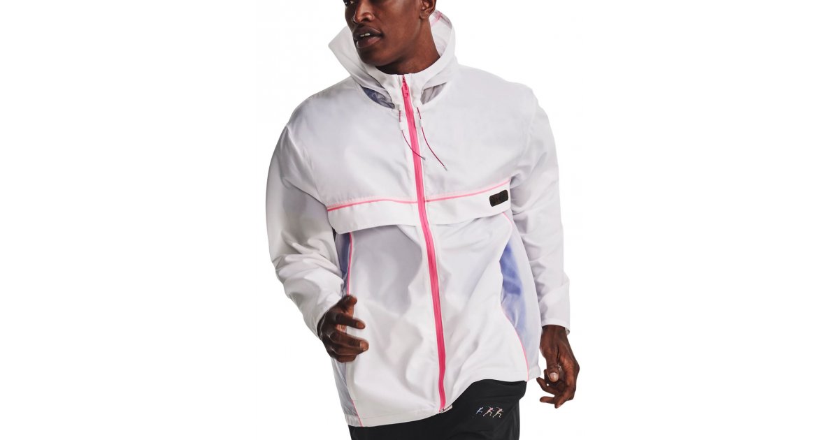 Ветровка Under Armour Run Anywhere Hooded Running Jacket Бяло | 1374229-100, 1