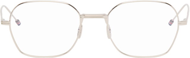 Thom Browne Titanium Rectangular Glasses
