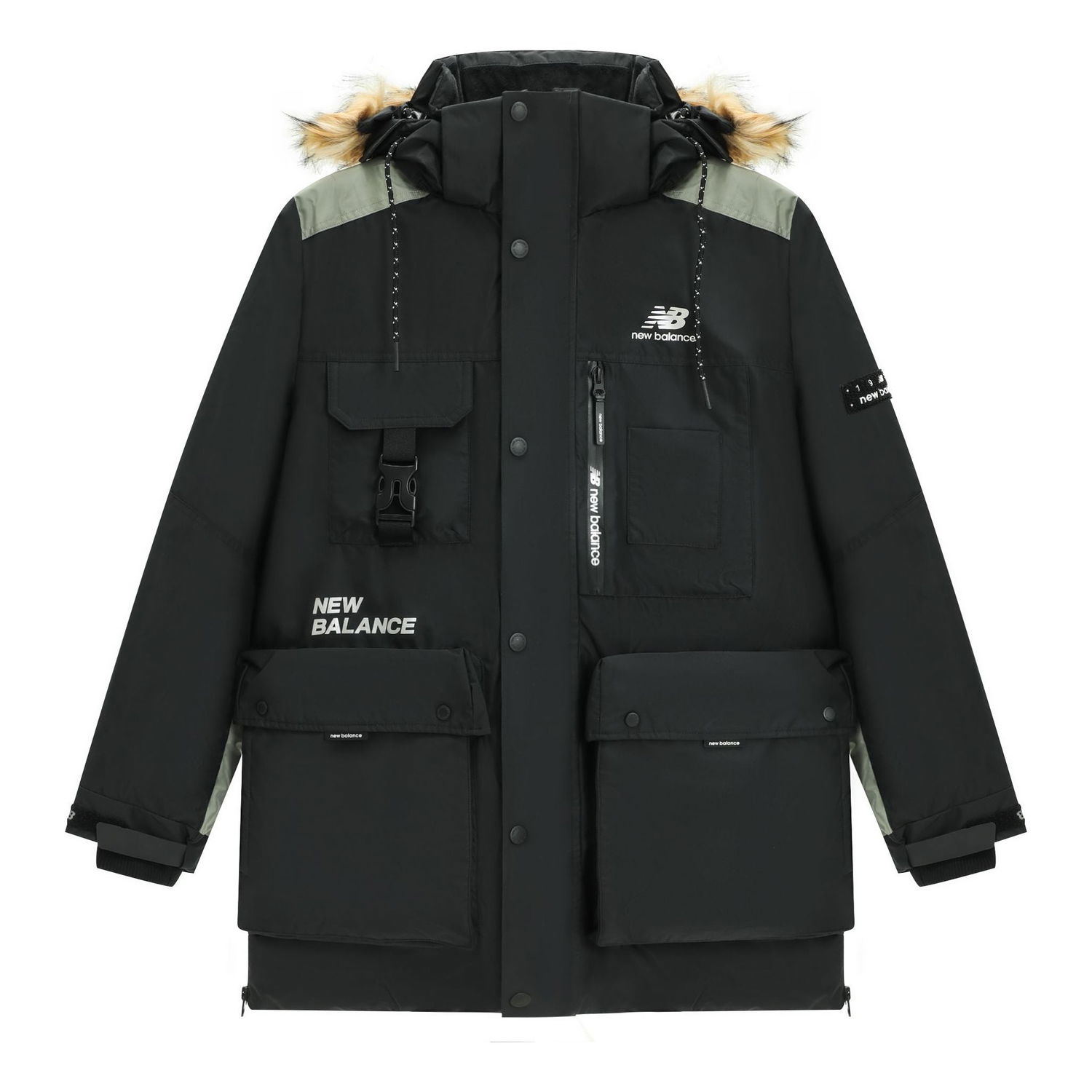 Парка New Balance Logo Classic Down Jacket Черно | AMJ14300-BK, 0