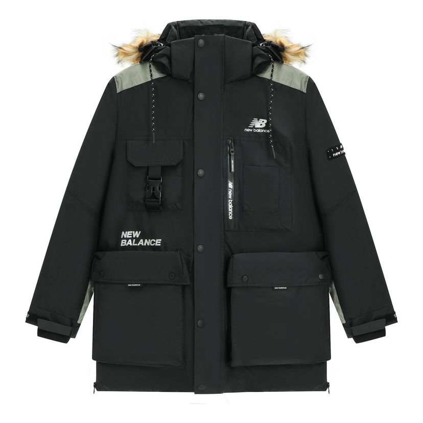Парка New Balance Logo Classic Down Jacket Черно | AMJ14300-BK