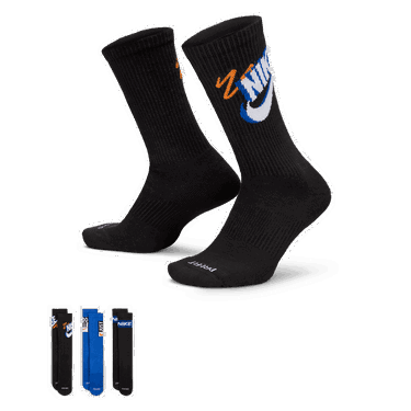 Чорапи Nike Everyday Plus Mid-High Socks (3 Pairs) Черно | HJ9339-902, 1