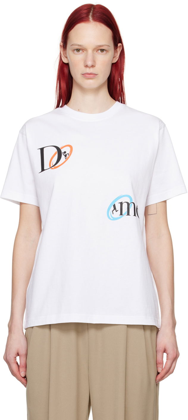 Тениска Dime White Portal T-Shirt Бяло | DIMESP2422WHT