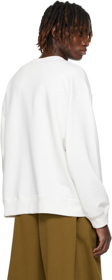 Пуловер Dries Van Noten Dries Van Noten Dropped Shoulders Sweatshirt Бяло | 251-021152-1610, 2