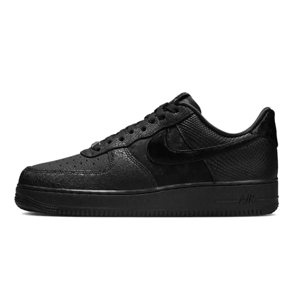 Кецове и обувки Nike Air Force 1 Low "Black Pony Hair Snakeskin" Черно | HQ1977-001, 0