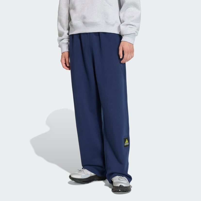 Спортни панталони adidas Performance EQUIPMENT Loose Fit Open Hem Sweatpants Тъмно синьо | KS0493