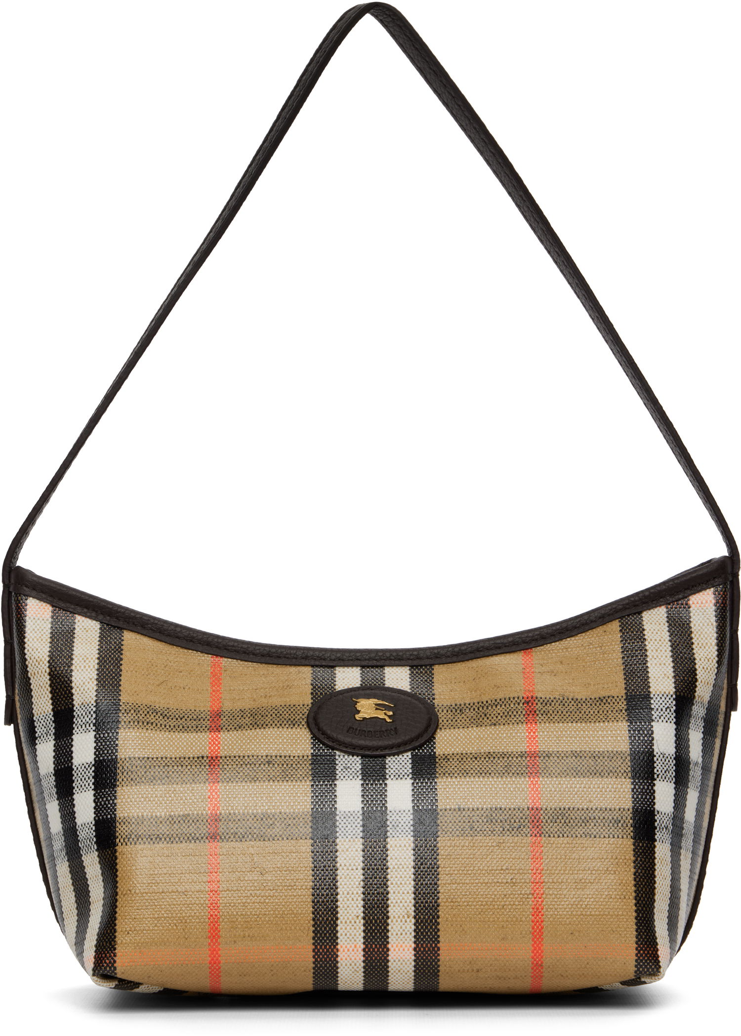 Чанта през рамо Burberry Burberry Mini Highlands Shoulder Bag Бежово | 8112278, 0
