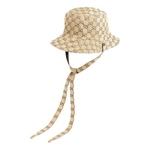 Шапка Gucci Reversible Jacquard Bucket Hat Бежово | 626917-4HK78-2565, 0