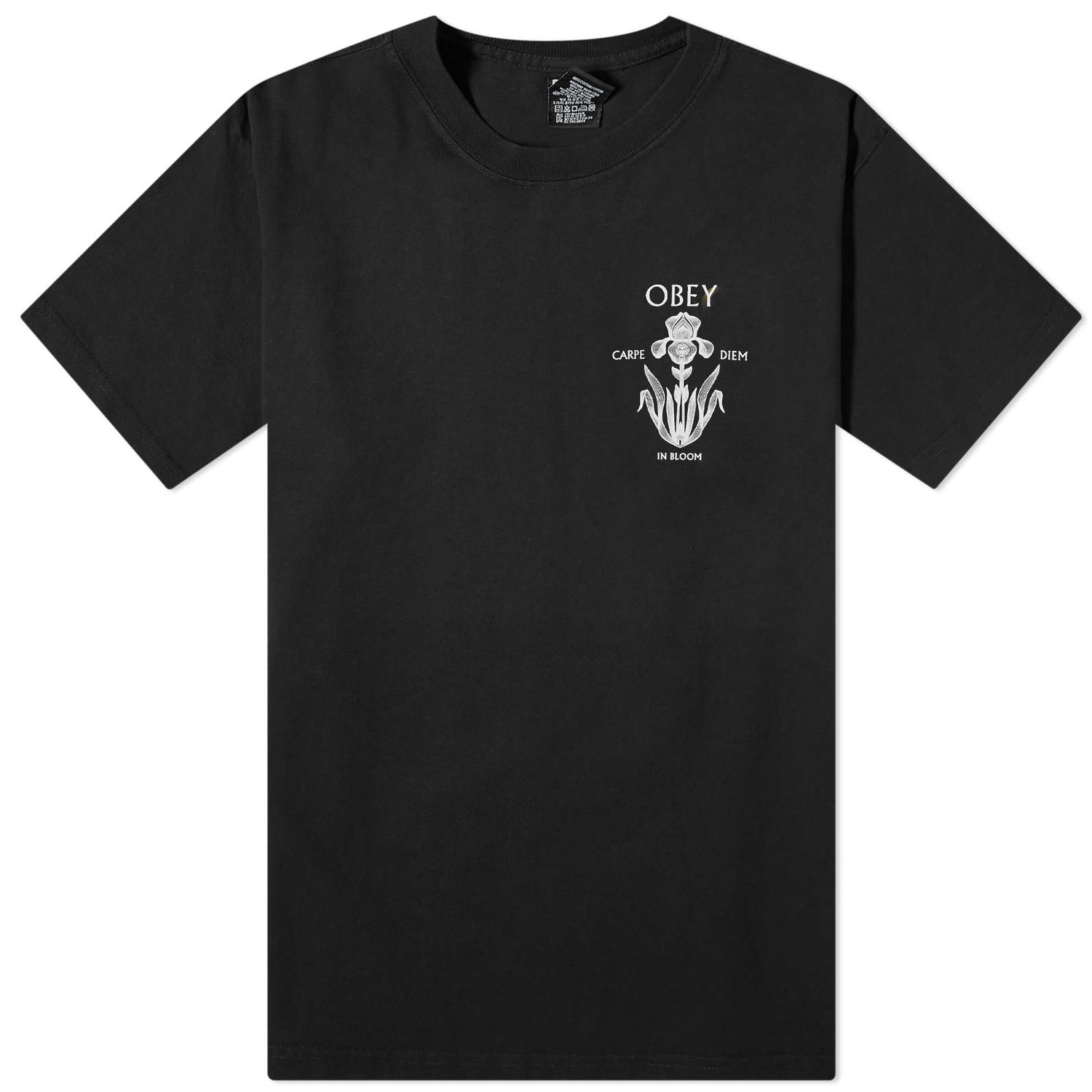 Тениска OBEY Iris In Bloom Черно | 165263775-BLK, 0