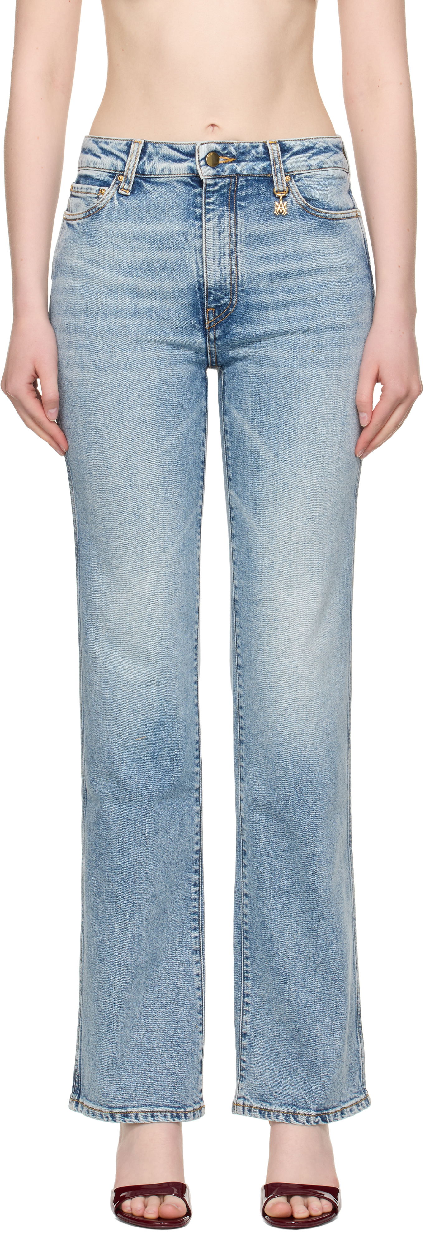 Дънки AMIRI AMIRI Slim Fit Jeans Синьо | AWDNSM1003, 0