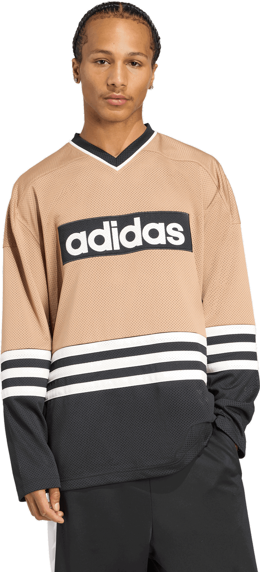 Фланелка adidas Originals Originals Mesh Color Block Hockey Jersey Многоцветен | jy0251
