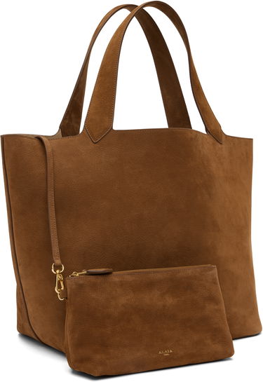 Голяма пазарска чанта Alaïa ALAÏA 'Le Cabas' Suede Tote Кафяво | AA1S15042CA214, 1