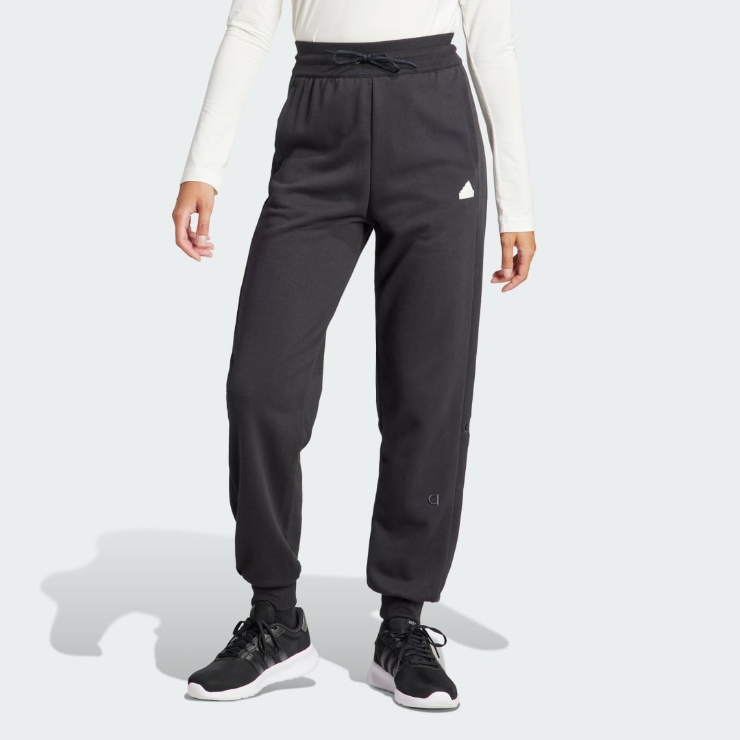 Спортни панталони adidas Performance Loose Fit French Terry Embroidered Joggers Черно | IP2262, 0