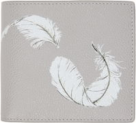 Thom Browne Billfold Wallet with Feather Print