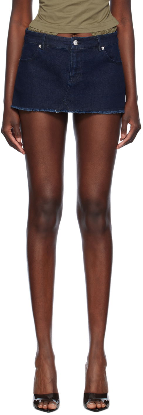 Пола Miaou Miaou Miss Denim Miniskirt Синьо | 4019RWDBLD, 0
