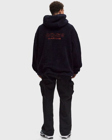 Суитчър Martine Rose Oversized Fleece Hoodie Тъмно синьо | 706JT04504-BLU, 1