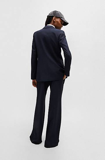 Яке BOSS Double-Breasted Stretch Jacket Тъмно синьо | 50530482, 1