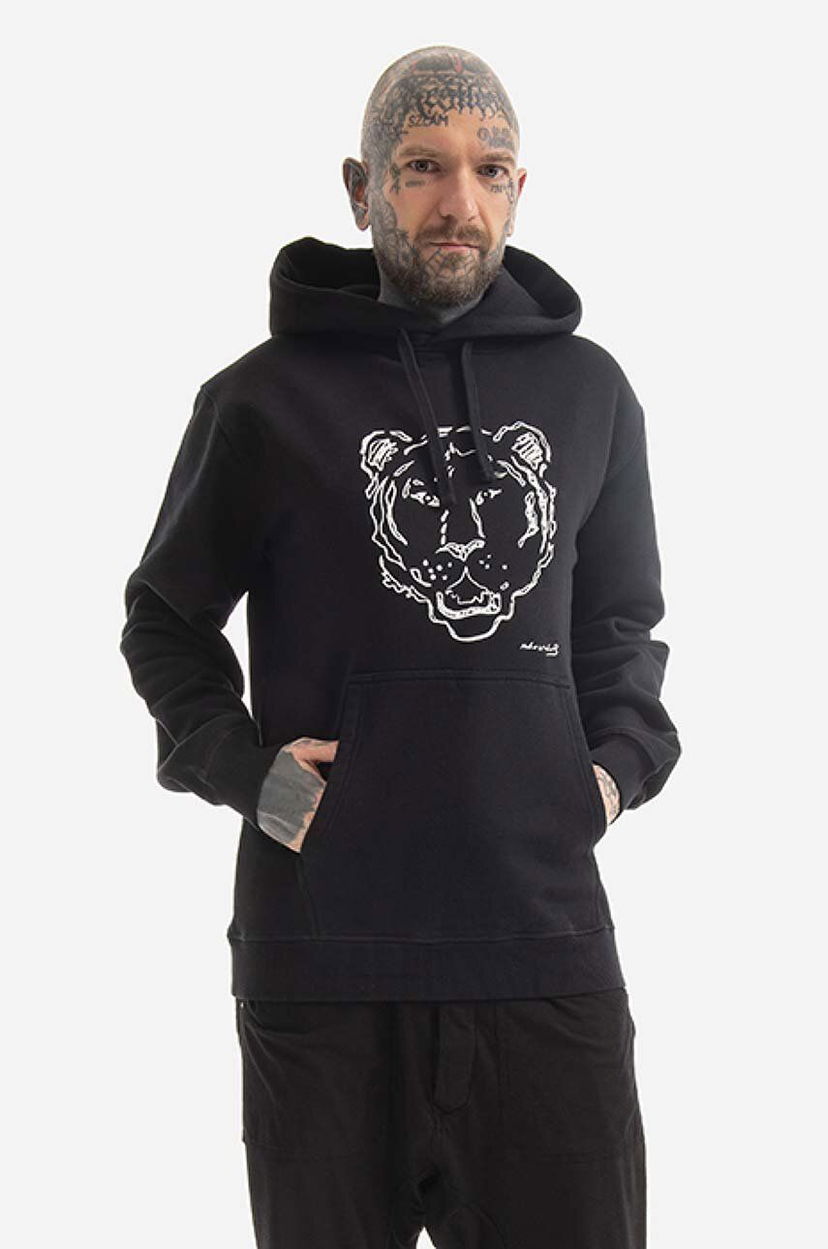 Суитчър Maharishi Warhol Tiger Embroidery Hoodie Черно | 9707.BLACK