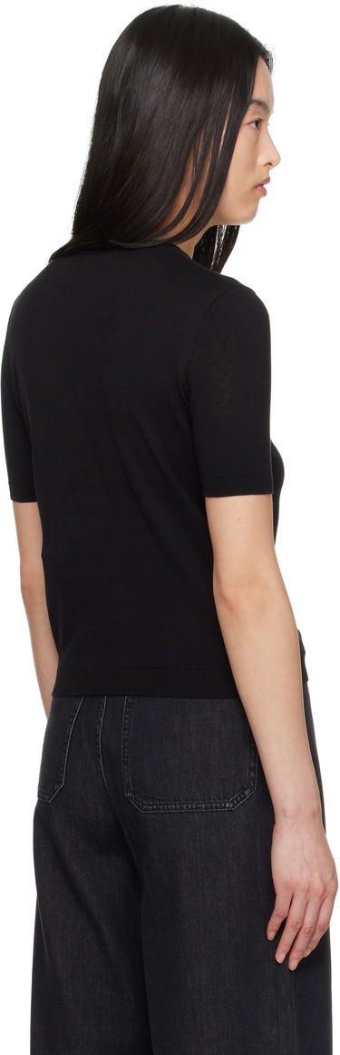 Пуловер Max Mara Weekend Max Mara Zibetto Knit T-Shirt Черно | 2515361041600, 2