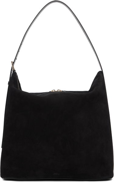 Чанта през рамо A.P.C. Vera Maxi Suede Hobo Bag Черно | PXCAL-F67029, 0