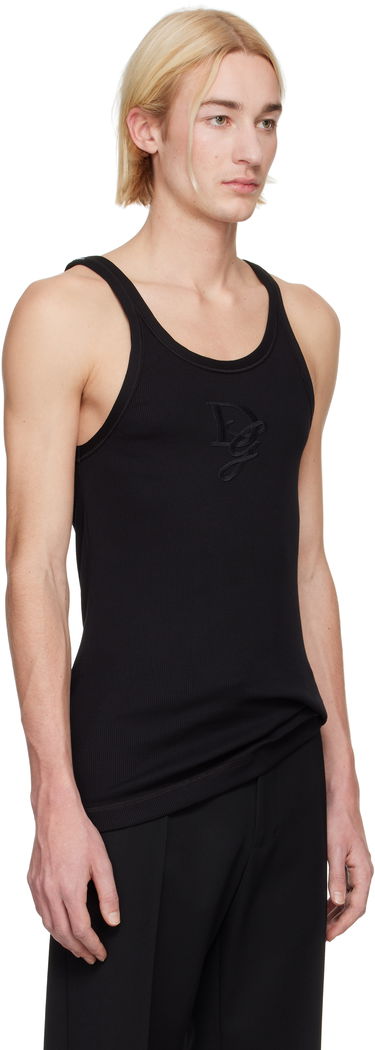 Потник Dolce & Gabbana Logo Patch Tank Top Черно | G8PA8ZG7N4G, 1