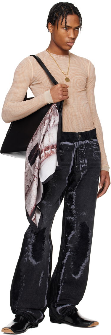 Шал Jean Paul Gaultier Jean Paul Gaultier 'The Trompe L'oeil Corset' Silk Scarf Многоцветен | 25/34-U-EC054-C591-260100, 1