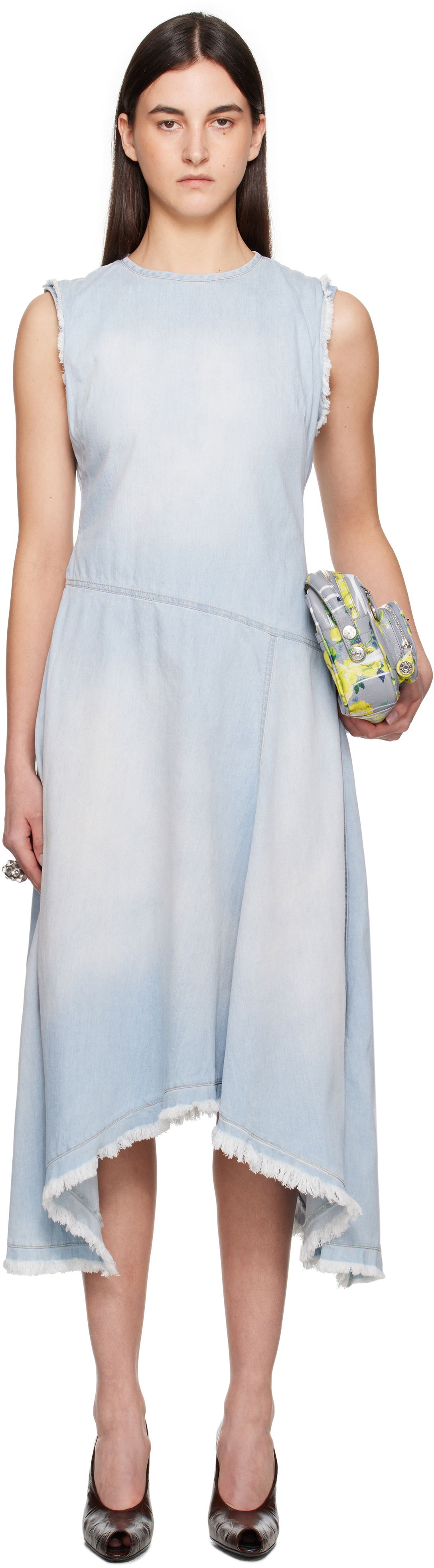Pокля Acne Studios Acne Studios Sleeveless Midi Dress Синьо | A20806-, 0
