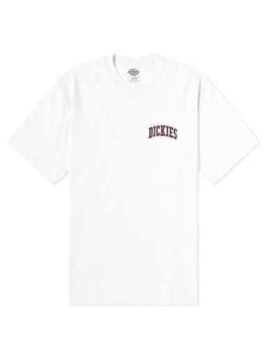 Тениска Dickies Aitkin Chest Logo T-Shirt "White & Fired Brick" Бяло | DK0A4Y8OG401