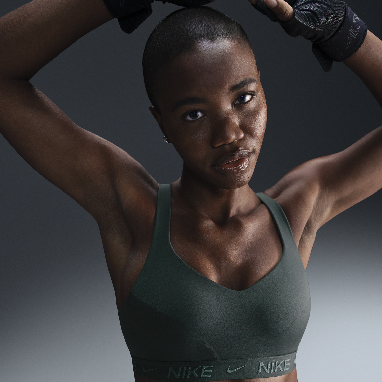 Сутиен Nike Adjustable Sports Bra With Padding Зелено | FD1068-338, 0