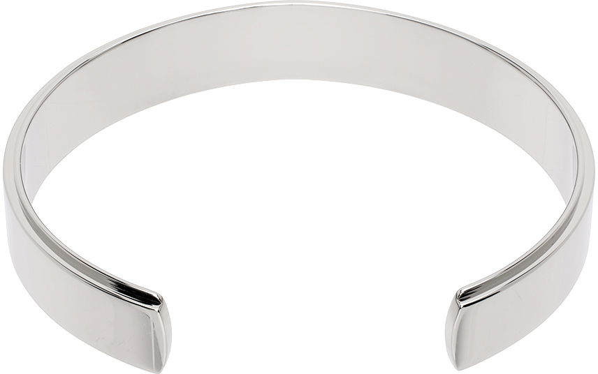 Гривна Valentino Garavani VLogo Signature Cuff Bracelet "Silver & Black" Металик | 4Y2J0R31GMU, 1