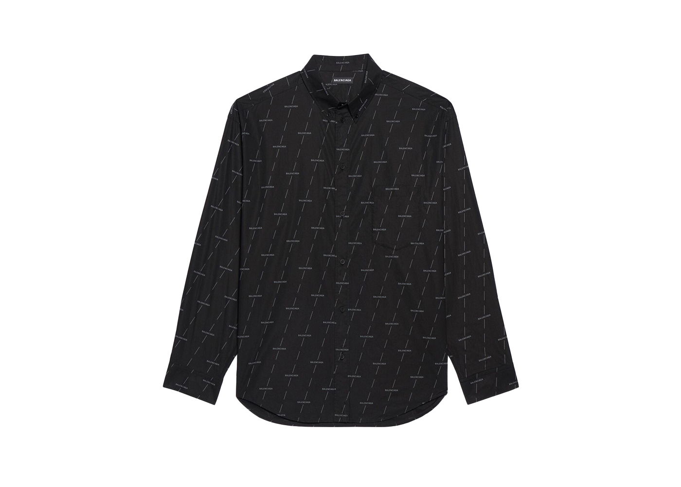 Риза Balenciaga Large Fit Poplin Shirt Черно | 642265TJLF31269, 0