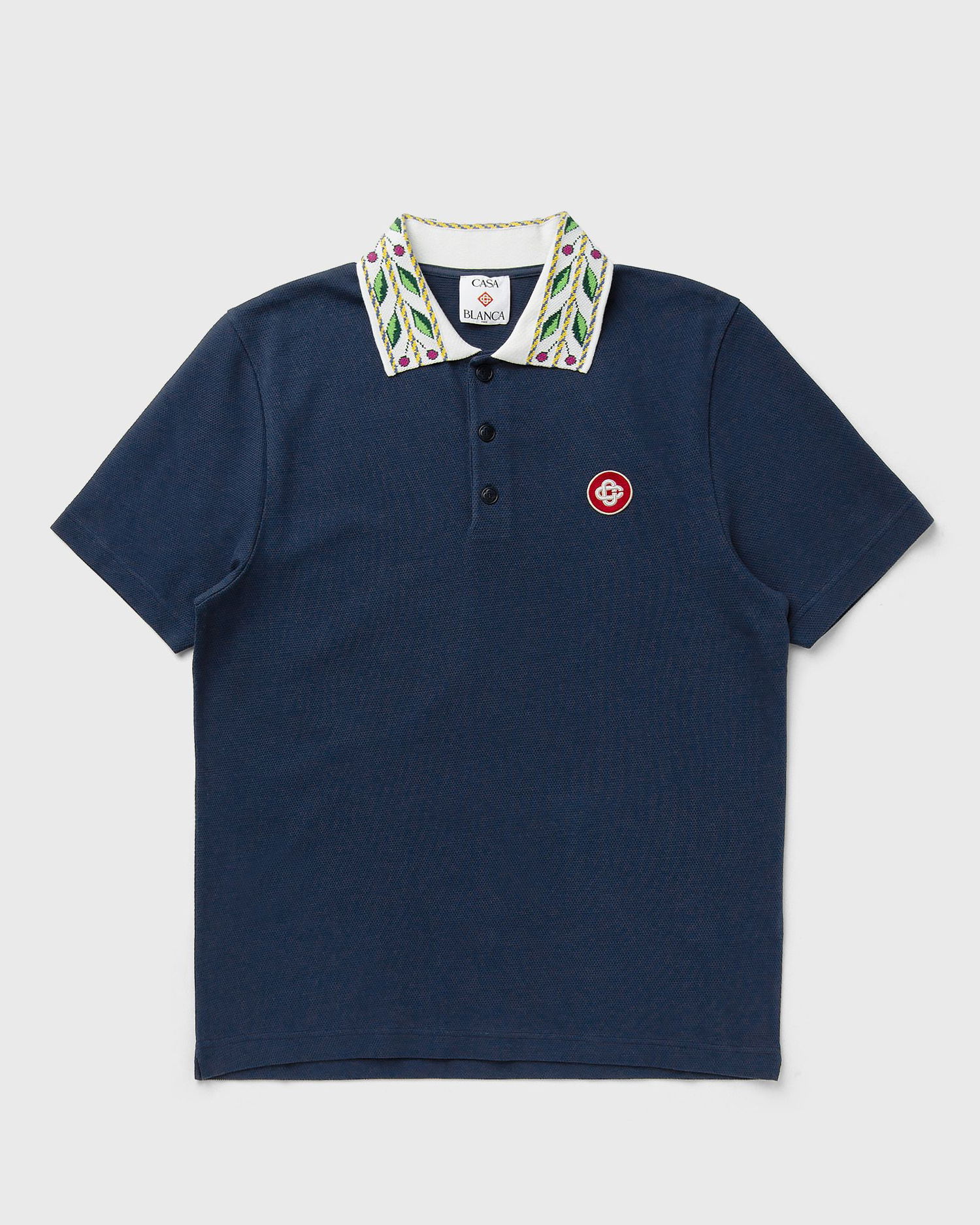 Поло тениска Casablanca Laurel Pique Polo Shirt Тъмно синьо | MPF25-JTP-243-02, 0