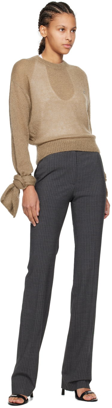 Пуловер Coperni Knotted Sleeve Sweater Бежово | COPML100648, 3