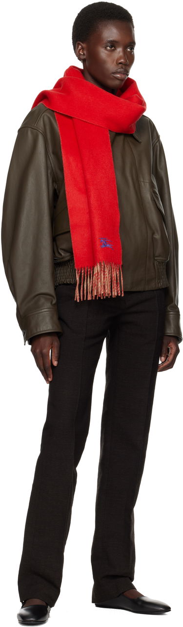 Шал Burberry Reversible Cashmere Scarf by Burberry Червено | 8077823, 2