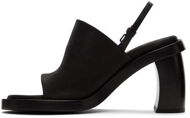 Аксесоари Ann Demeulemeester Ann Demeulemeester Calfskin Heeled Slingback Sandals Черно | 2201-W-S04-390-098, 2