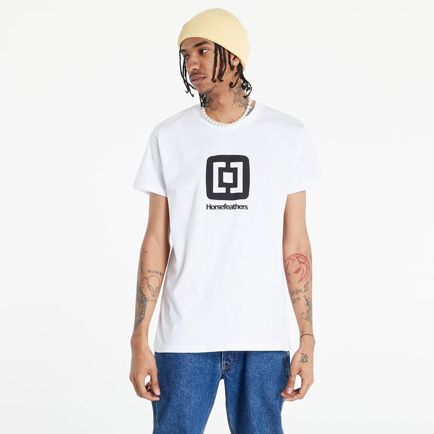 Тениска Horsefeathers Horsefeathers Fair Graphic T-Shirt Бяло | SM150G, 0