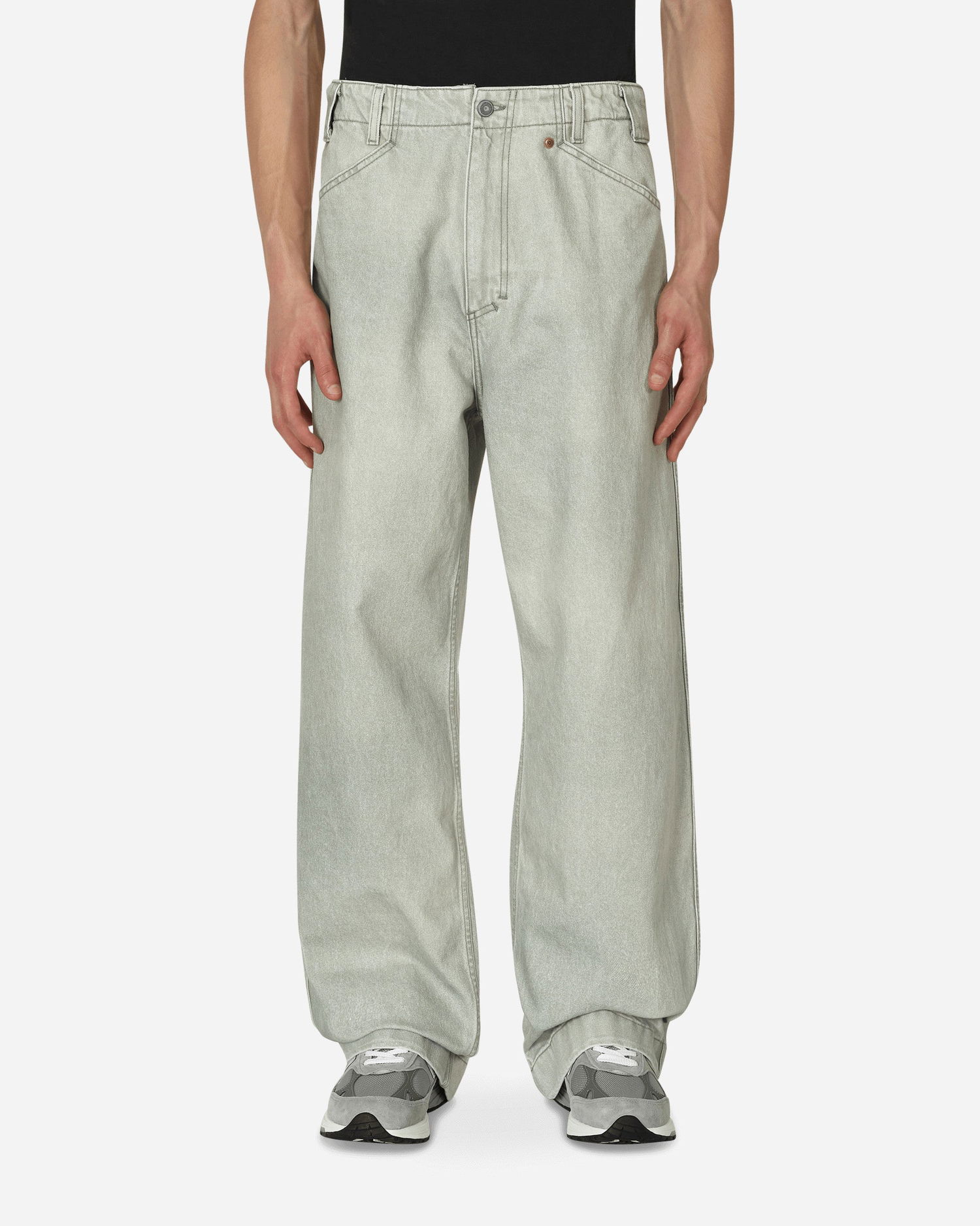 Дънки Objects IV Life Wide Leg Denim Pants Зелено | 001-303-01-0422 PATGRN, 0