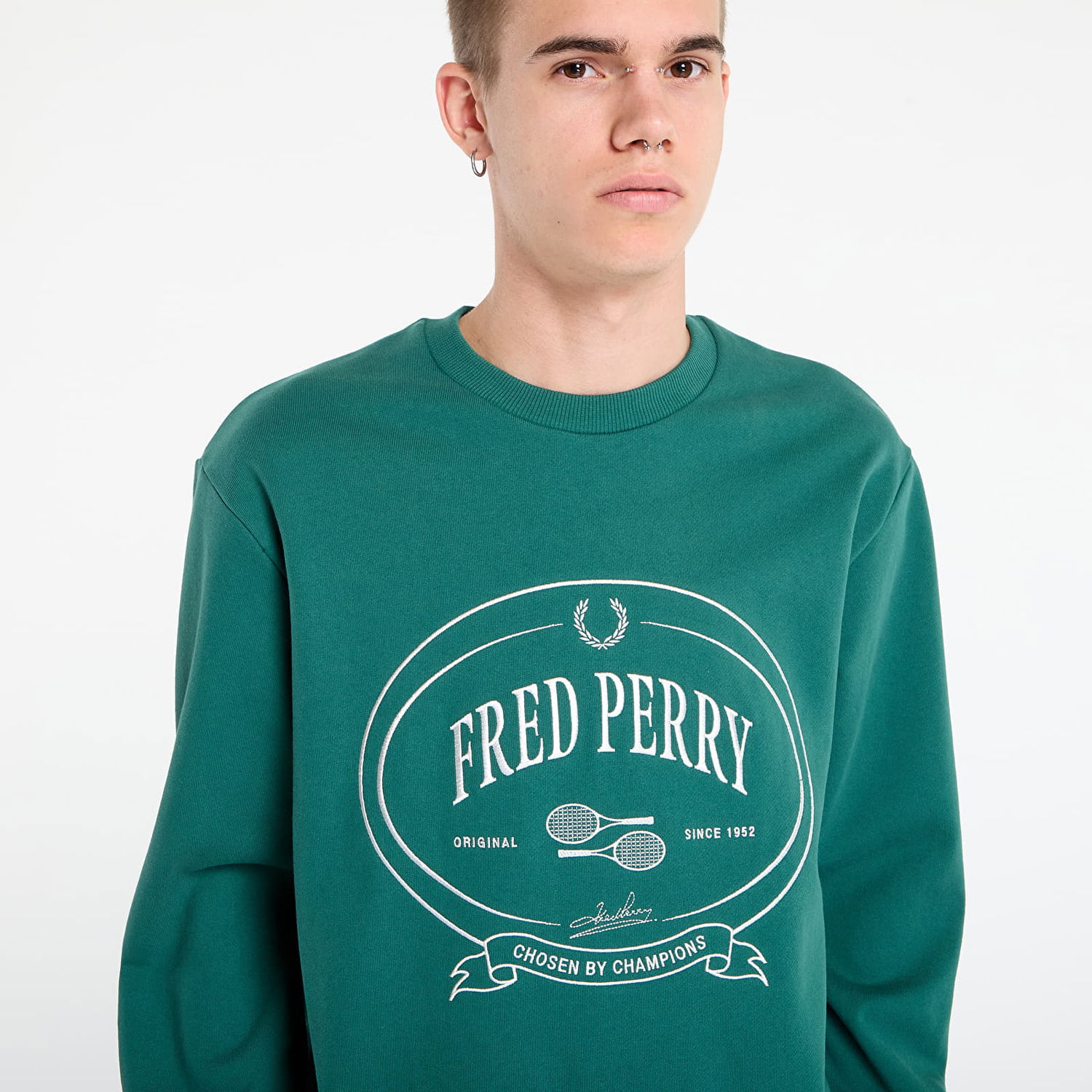 Суитчър Fred Perry Fred Perry Chosen By Champions Sweatshirt Зелено | M1605 Z18, 1