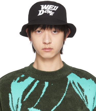 Шапка We11done Logo Bucket Hat Черно | WD-AH1-22-407-U-BK, 0