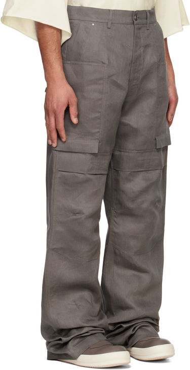 Карго панталони Rick Owens Rick Owens Hollywood Stefan Cargo Pants Сиво | RU01E5346 TWL, 1