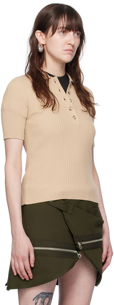 Поло тениска Courrèges Polo Shirt Черно | 224MPO029FI0001, 4