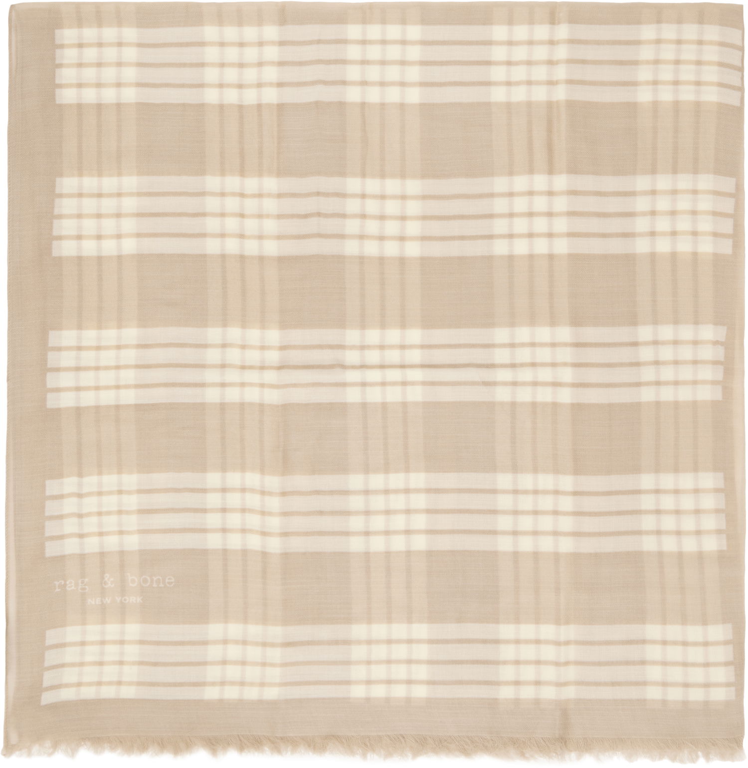 Шал rag & bone Rag & Bone Harlow Geo Print Scarf Бежово | WJW24HS1035WO35, 0