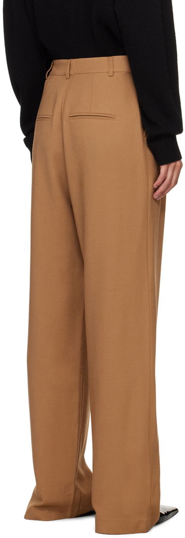 Панталони Anine Bing Carrie Pleated Trousers Кафяво | A-03-3269-200, 2