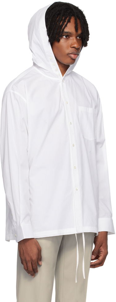 Риза Helmut Lang Hooded Shirt Бяло | O04HM503, 1